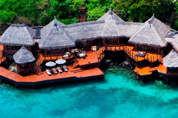 Laucala Island Resort Luxury overwater villa Fiji