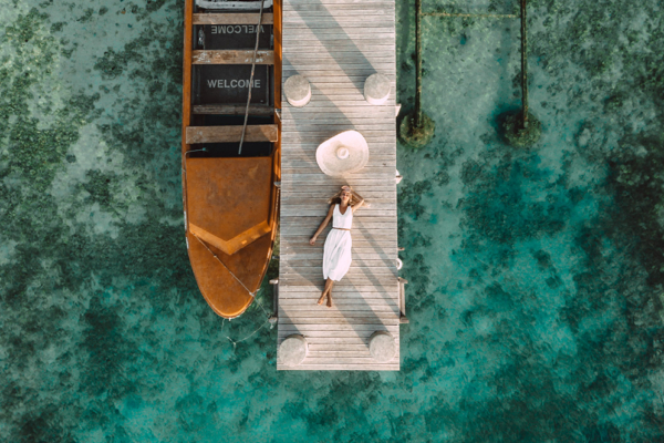 Beach jetty Vanuatu